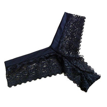 Load image into Gallery viewer, Women Sexy Lace V-string Panties - SexyBling