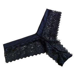 Women Sexy Lace V-string Panties - SexyBling