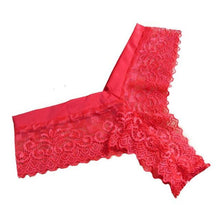 Load image into Gallery viewer, Women Sexy Lace V-string Panties - SexyBling