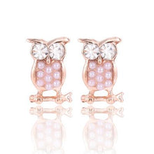 Load image into Gallery viewer, Austrian Crystal Owl Earrings - SexyBling