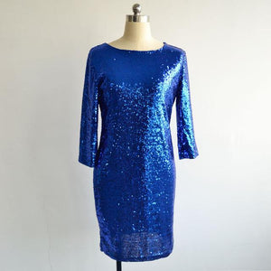Sexy Slim O Neck Bodycon Party Dress - SexyBling