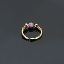 Load image into Gallery viewer, Opal Hoops Ear Piercings - SexyBling