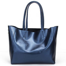 Load image into Gallery viewer, Genuine Leather Elegant Tote Satchel Shoulder Bag - SexyBling