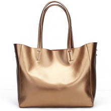 Load image into Gallery viewer, Genuine Leather Elegant Tote Satchel Shoulder Bag - SexyBling