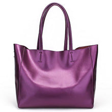 Load image into Gallery viewer, Genuine Leather Elegant Tote Satchel Shoulder Bag - SexyBling