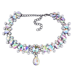 Crystal Beads Charm Necklace - SexyBling