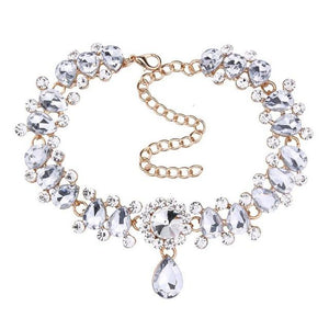 Crystal Beads Charm Necklace