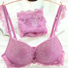 Load image into Gallery viewer, Feisty Lace Push up Bra &amp; Panty Set - SexyBling