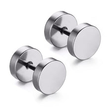 Load image into Gallery viewer, Double Sided Round Bolt Earrings - SexyBling