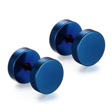 Load image into Gallery viewer, Double Sided Round Bolt Earrings - SexyBling