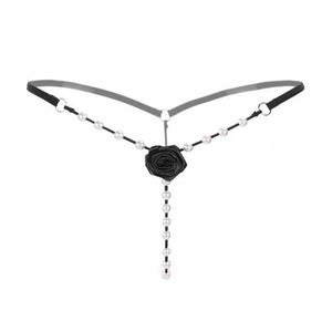 Hot Pearl Flower Low Waist G-String - SexyBling