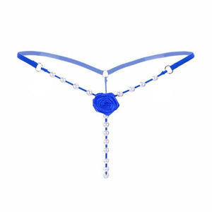 Hot Pearl Flower Low Waist G-String - SexyBling