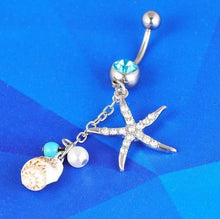 Load image into Gallery viewer, Retro love Navel Button Ring - SexyBling