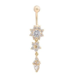 Retro love Navel Button Ring - SexyBling