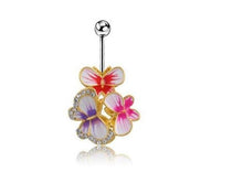 Load image into Gallery viewer, Retro love Navel Button Ring - SexyBling