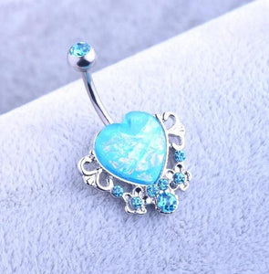 Retro love Navel Button Ring - SexyBling