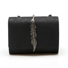 Load image into Gallery viewer, Leaves Decorated Mini Flap PU Leather Bag - SexyBling