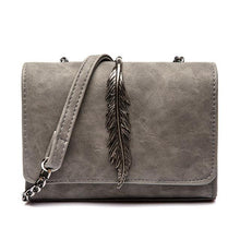 Load image into Gallery viewer, Leaves Decorated Mini Flap PU Leather Bag - SexyBling