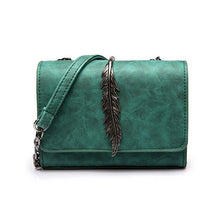Load image into Gallery viewer, Leaves Decorated Mini Flap PU Leather Bag - SexyBling