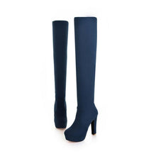 Load image into Gallery viewer, Over the Knee Sexy Thin High Heel Platform  Boots - SexyBling