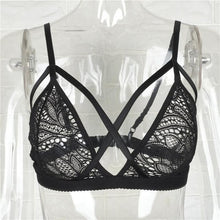 Load image into Gallery viewer, Diva Crochet Lace Flower Bralette - SexyBling
