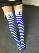 Load image into Gallery viewer, Cosplay Stripped Japanese Stockings - SexyBling
