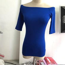 Load image into Gallery viewer, Cute Off Shoulder Long Sleeve Short - SexyBling