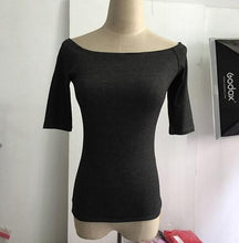 Load image into Gallery viewer, Cute Off Shoulder Long Sleeve Short - SexyBling