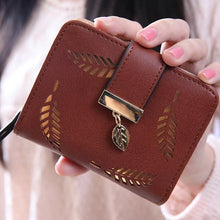 Load image into Gallery viewer, Royal Golden Leaf Mini Wallet - SexyBling