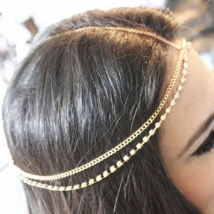 Classic Women Multilayer Hair Chain - SexyBling