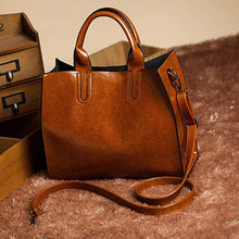 Load image into Gallery viewer, PU Leather Trunk Tote Designer Shoulder Bag - SexyBling
