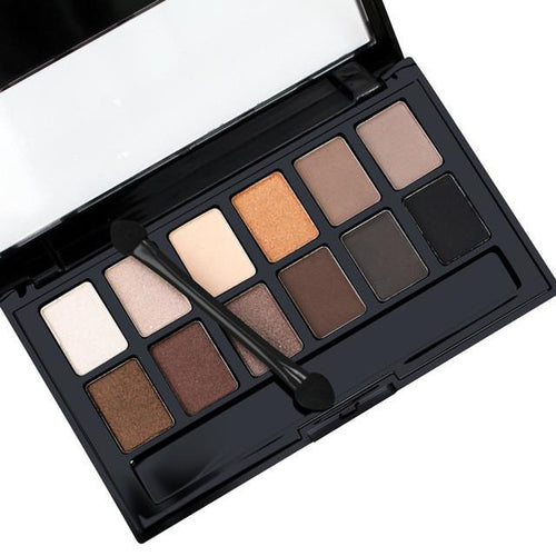 Cosmetic Matte Eye Shadow 12 Colors - SexyBling