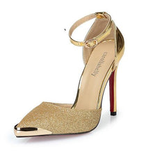 Load image into Gallery viewer, Elegant Glitter Ankle Pump - SexyBling