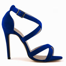 Load image into Gallery viewer, Ankle Strapped Velvet Pumps - SexyBling