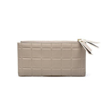 Load image into Gallery viewer, Elegant Leather Plaid Embossed Wallet - SexyBling