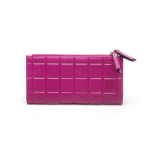 Load image into Gallery viewer, Elegant Leather Plaid Embossed Wallet - SexyBling