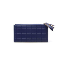 Load image into Gallery viewer, Elegant Leather Plaid Embossed Wallet - SexyBling