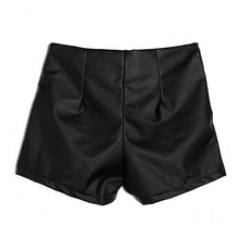 Load image into Gallery viewer, Faux Leather High Waisted Slim Shorts - SexyBling