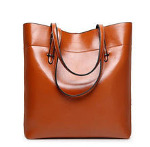 Load image into Gallery viewer, High Quality Leather Women Bucket Shoulder Bag - SexyBling