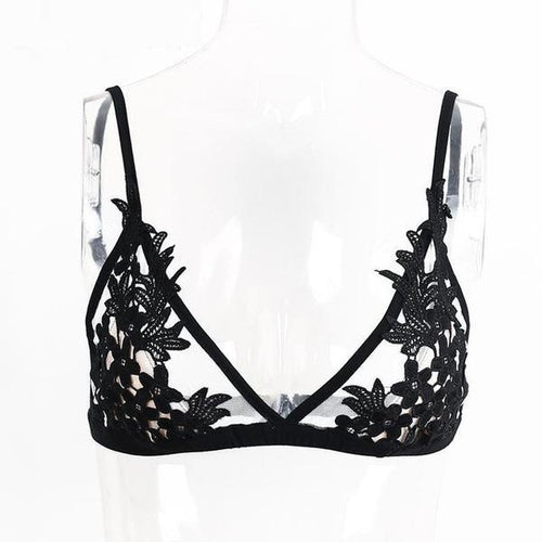 Sexy Transparent Unpadded Bra - SexyBling