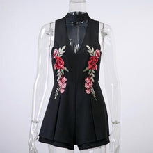 Load image into Gallery viewer, Cute V-Neck Floral Romper - SexyBling