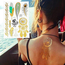Load image into Gallery viewer, Metallic Waterproof Temporary Tattoo - SexyBling