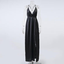 Load image into Gallery viewer, Sexy Spaghetti Strap Cross Maxi Dress - SexyBling