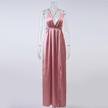Load image into Gallery viewer, Sexy Spaghetti Strap Cross Maxi Dress - SexyBling