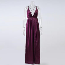 Load image into Gallery viewer, Sexy Spaghetti Strap Cross Maxi Dress - SexyBling