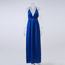 Load image into Gallery viewer, Sexy Spaghetti Strap Cross Maxi Dress - SexyBling