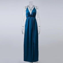 Load image into Gallery viewer, Sexy Spaghetti Strap Cross Maxi Dress - SexyBling