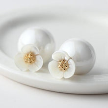 Load image into Gallery viewer, Pearl Flower Earrings For Women - SexyBling