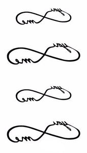 Love Pattern Design WaterProof Temporary Tatto - SexyBling