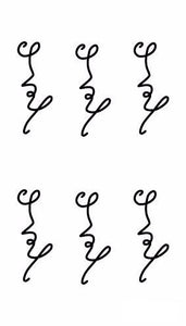 Love Pattern Design WaterProof Temporary Tatto - SexyBling